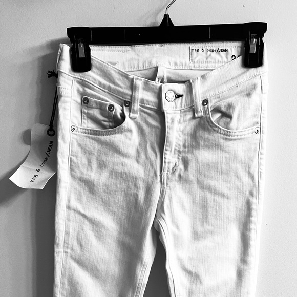 Rag&Bone White Denim Skinny Jeans NWT - Picture 5 of 10